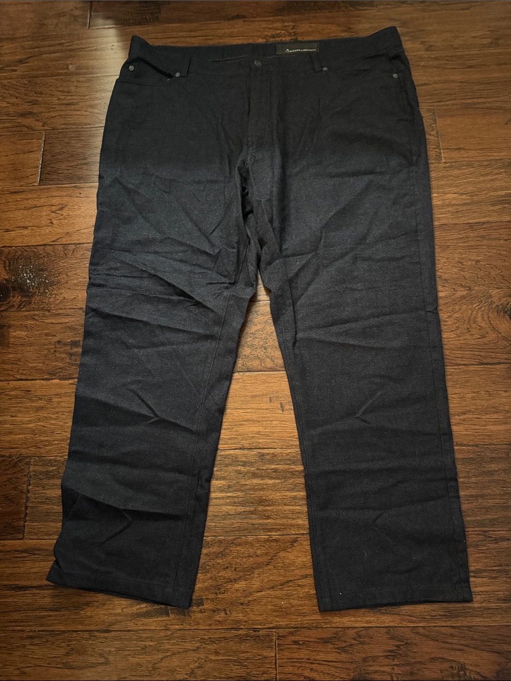 Men's Dark Charcoal Dress Jeans - Classic Straight Fit